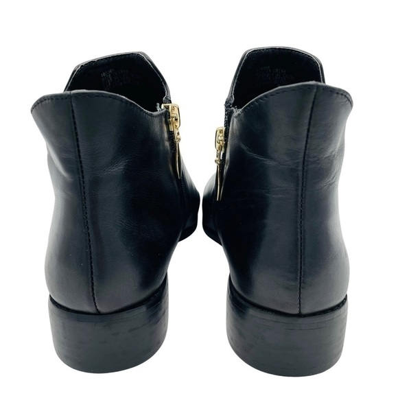 NWOT Gianni Fermani Black Leather Ankle Booties Boots, Sz 6.5 - Picture 7 of 14